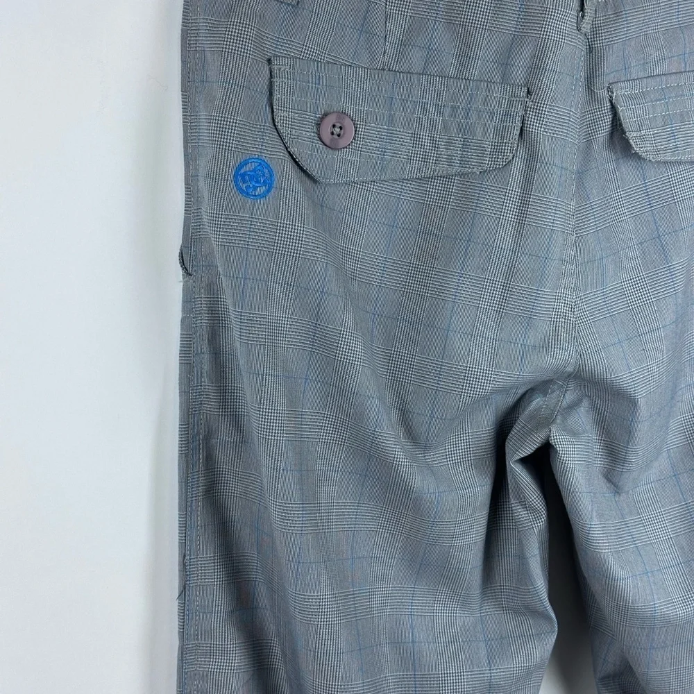Men's Straight Leg Plaid Dress Pants